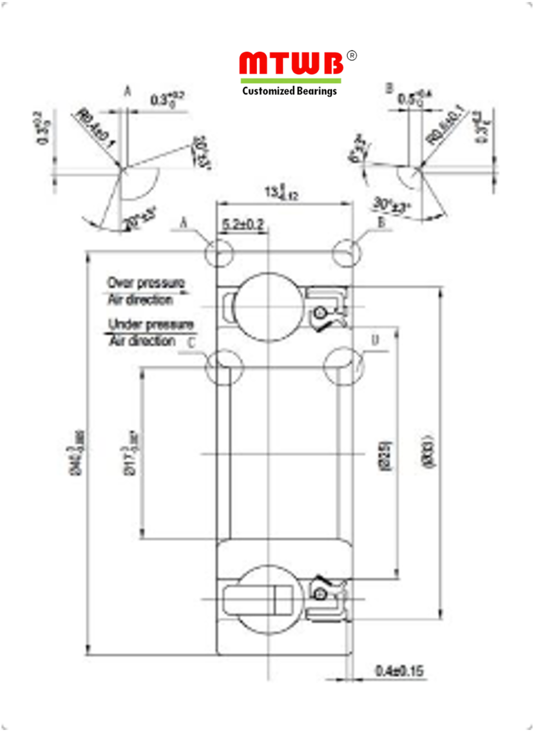 Cuscinetto Utensile Manuale Elettrico 6203 W13 FvLy TN9 A3 C3 V2 L10-6 per Utensile Elettrico per Lavorazione del Legno HUSQVARNA